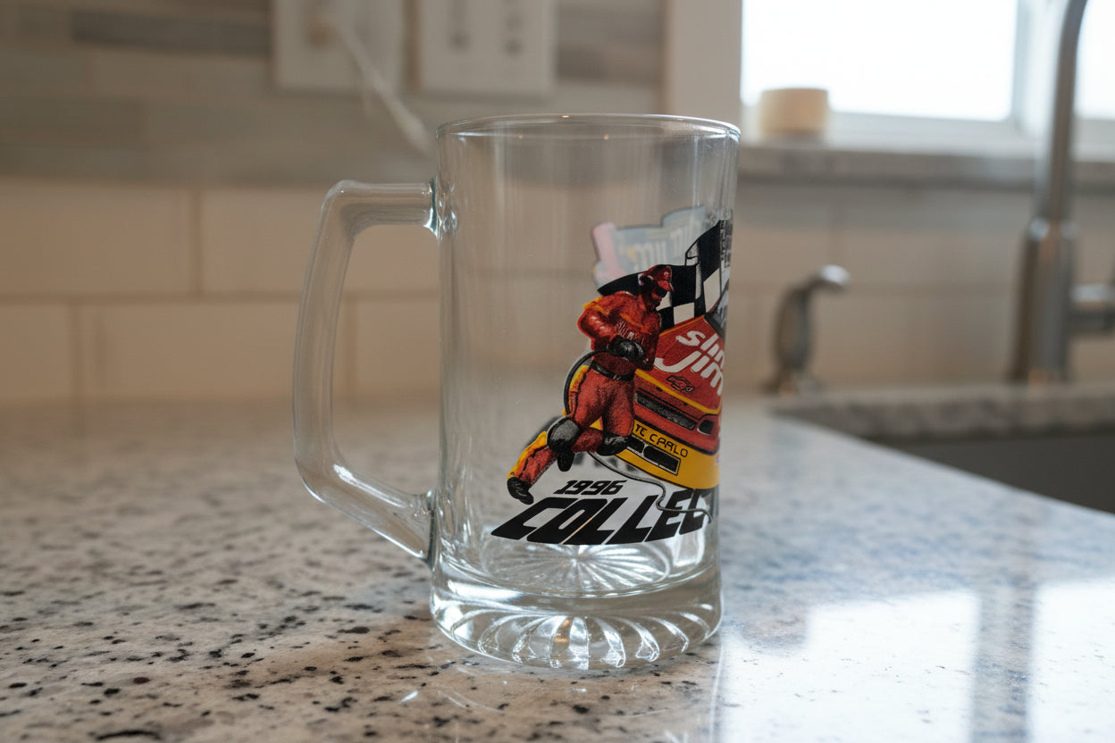 Slim Jim Busch Series Champion 1991/1994 Beer Mug 20oz 1996 Collectors Edition 6.75" Tall