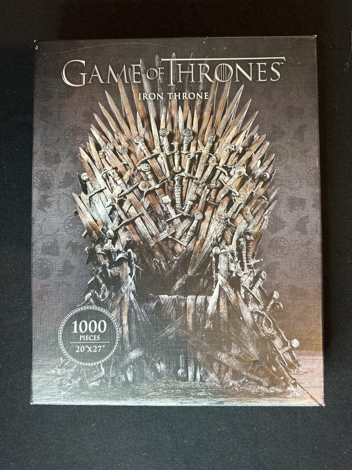 Game of Thrones Iron Throne 1000 Piece Puzzle Deluxe Puzzle Used