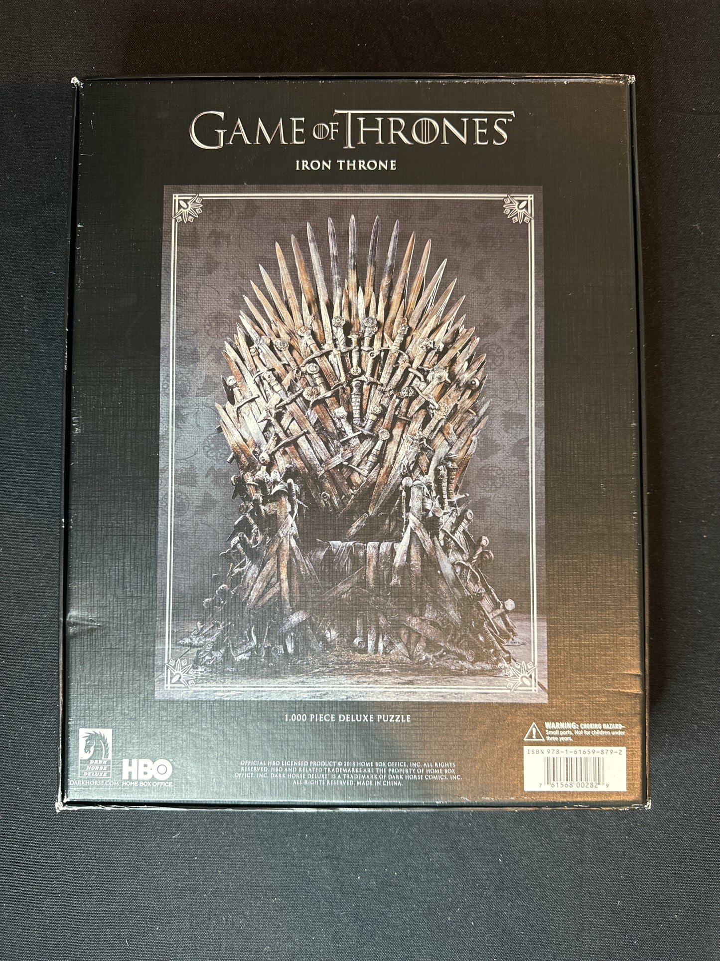 Game of Thrones Iron Throne 1000 Piece Puzzle Deluxe Puzzle Used