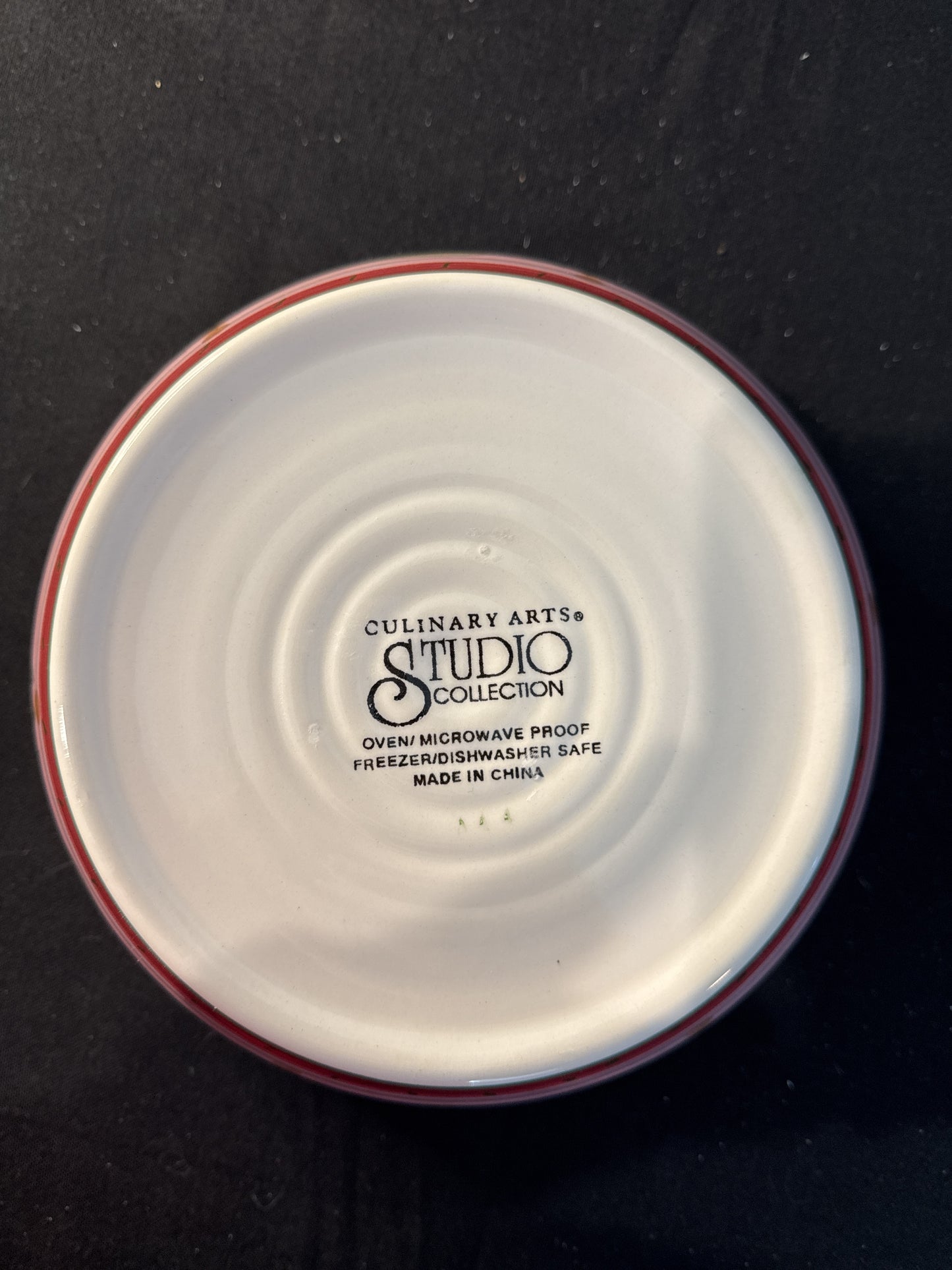 Culinary Arts CUA1 Pattern 9" Round Vegetable Bowl 3.5" Tall Floral Pink and Brown Color