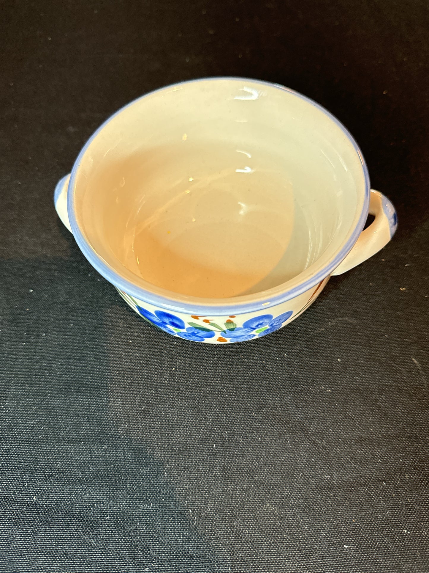 Vintage Chi Jiang Stoneware Soup Bowl Made in China 4.75" Wide 2.5" Tall