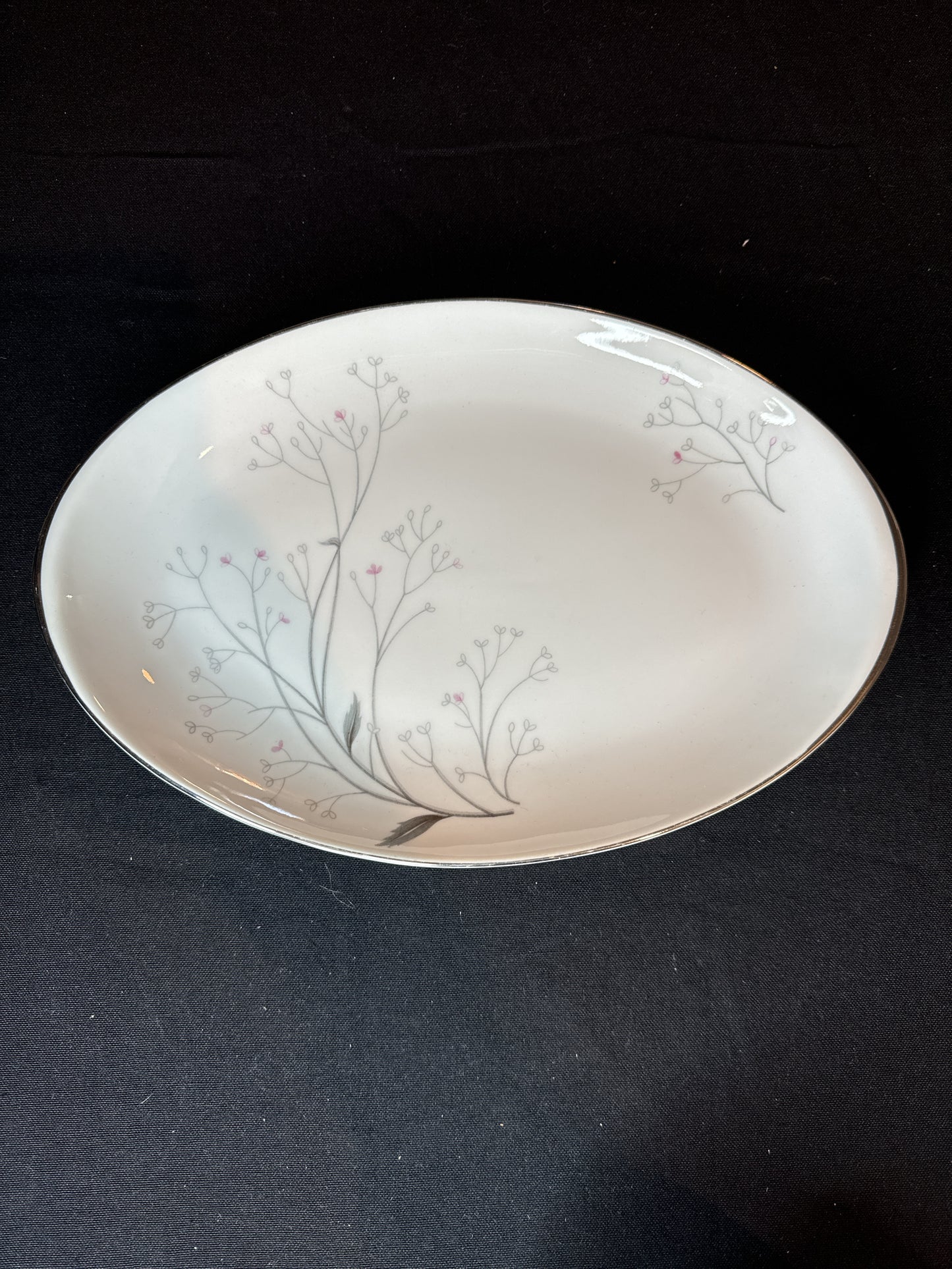 Mieto China of Japan Trees Pattern 12" Platter and 11 3/8" Vegetable Bowl Set