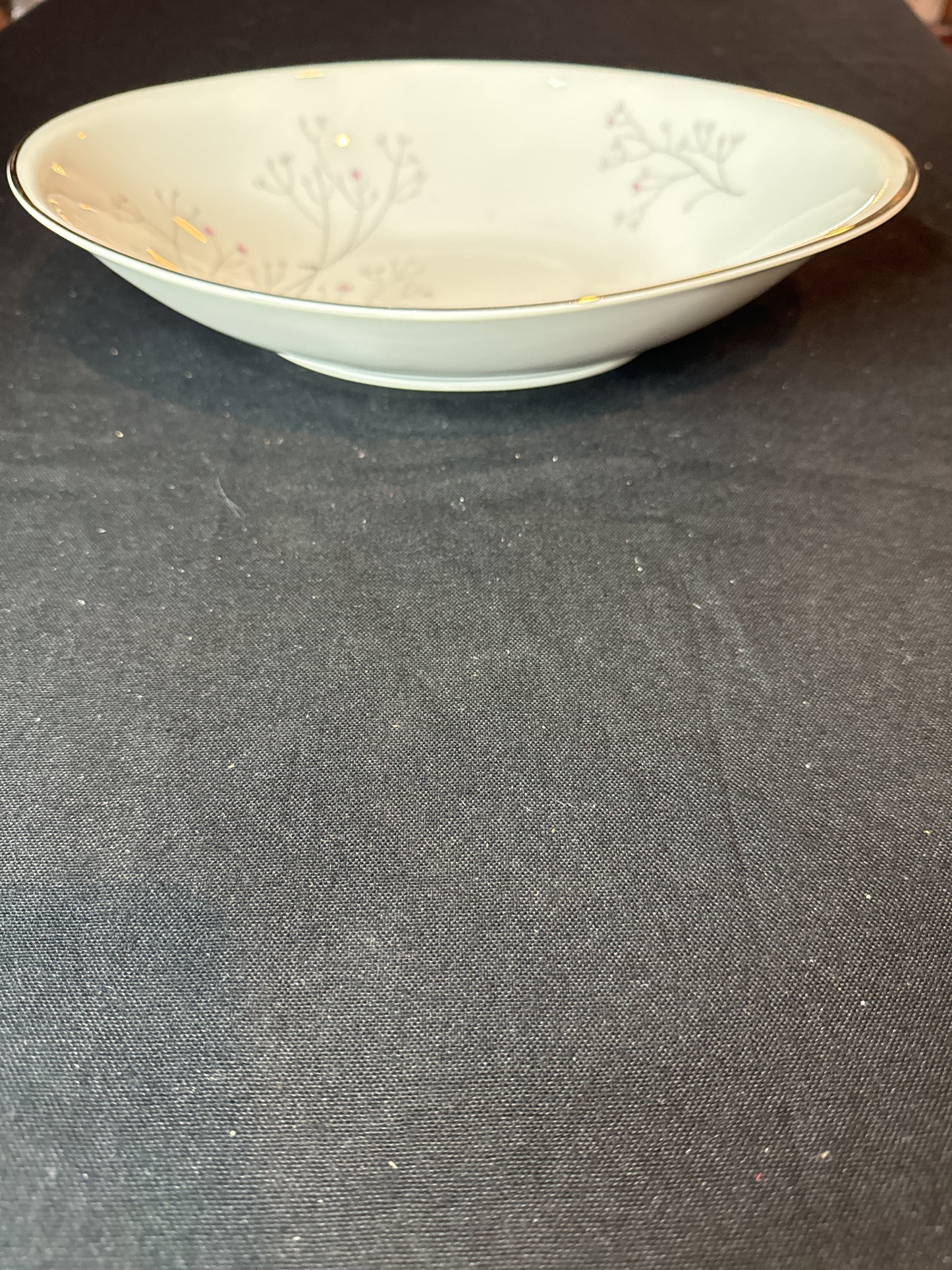 Mieto China of Japan Trees Pattern 12" Platter and 11 3/8" Vegetable Bowl Set