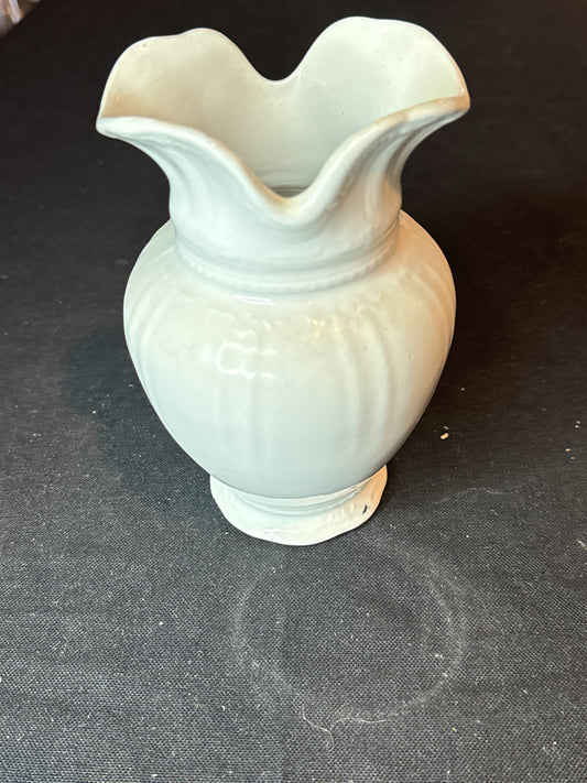 Antique Alfred Meakin White Ironstone Creamer 6" Tall