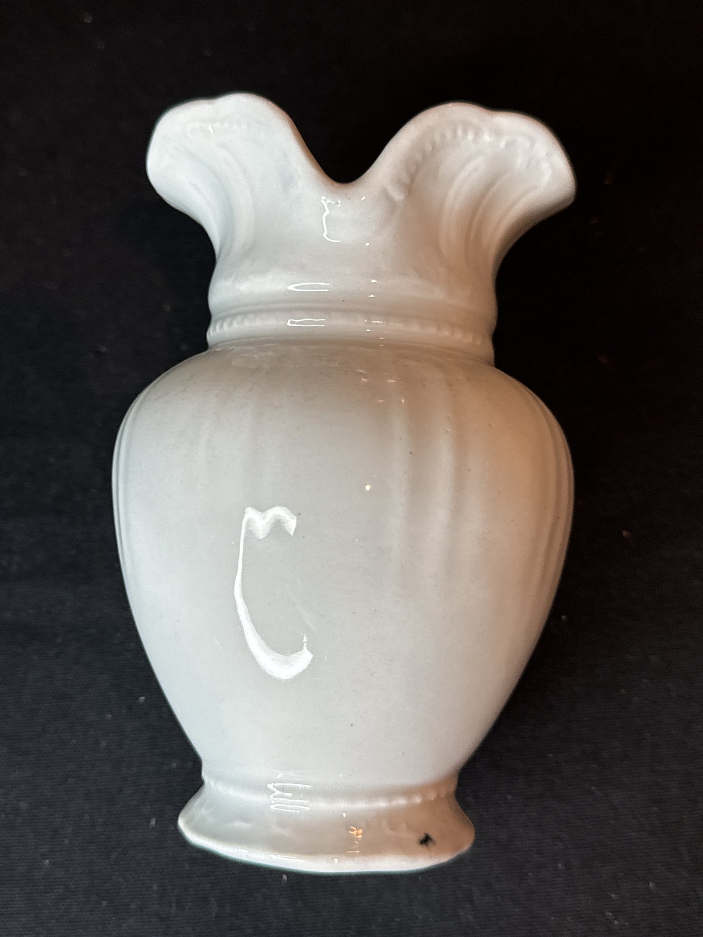 Antique Alfred Meakin White Ironstone Creamer 6" Tall