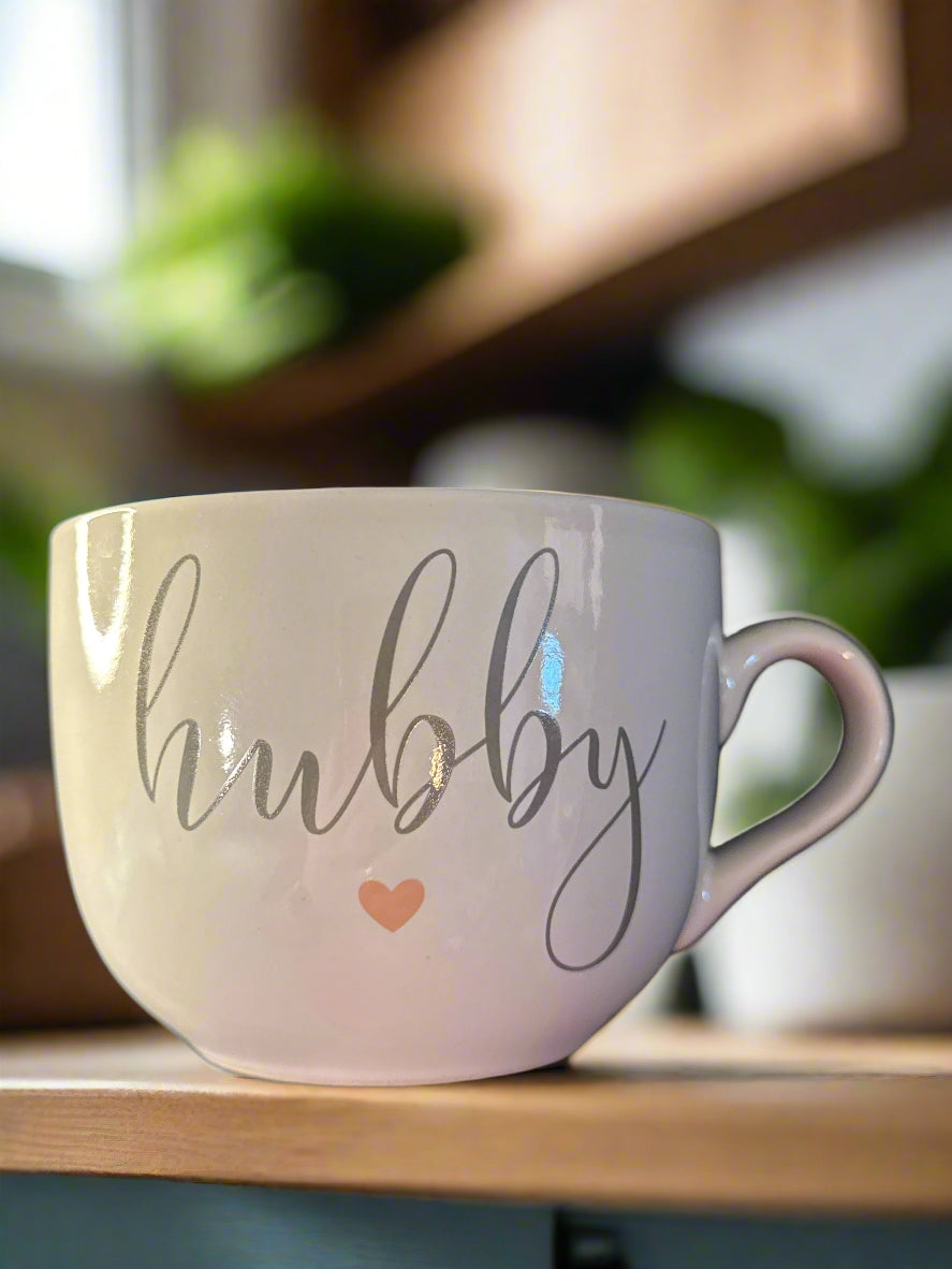 Hubby Coffee Mug Cup by Gartner Studios 14oz 3.5" Tall New