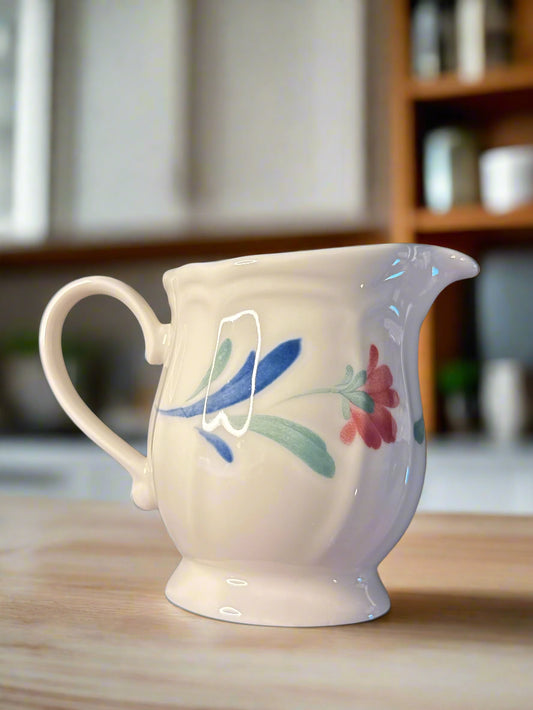 Epoch Promenade Creamer 3 5/8" Tall Floral 8oz