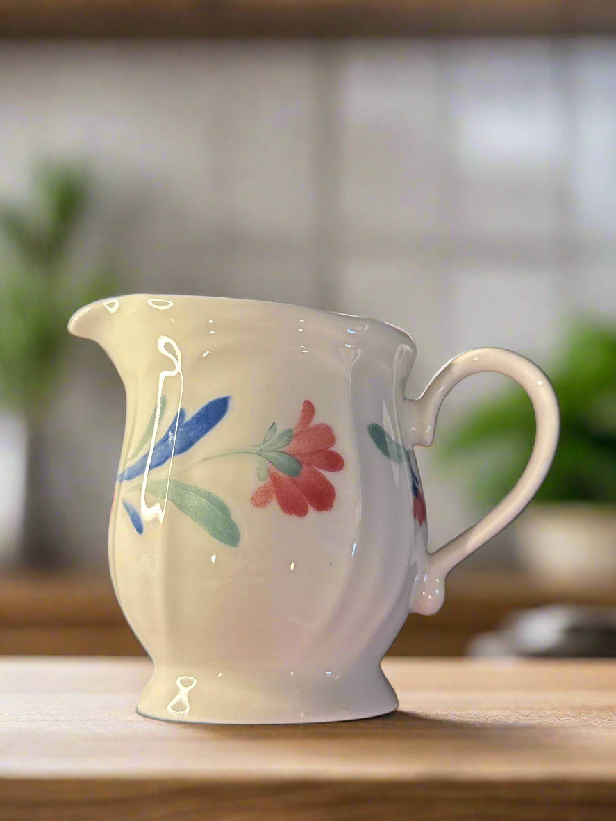 Epoch Promenade Creamer 3 5/8" Tall Floral 8oz