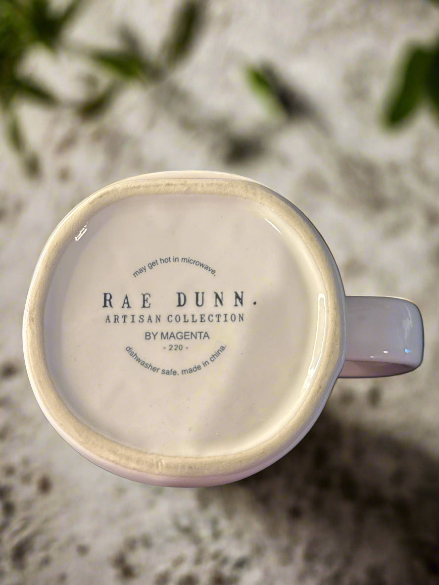 Rae Dunn Best Coffee Mug Cup 16oz Black and White 4.5" Tall New