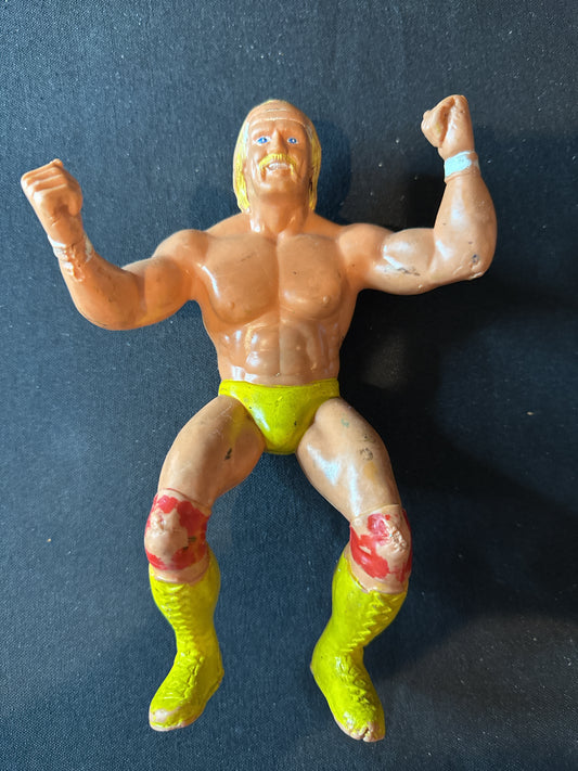 Vintage Hulk Hogan WWF/WWE Rubber LJN Wrestling Figure 1984 Original 8" Tall K