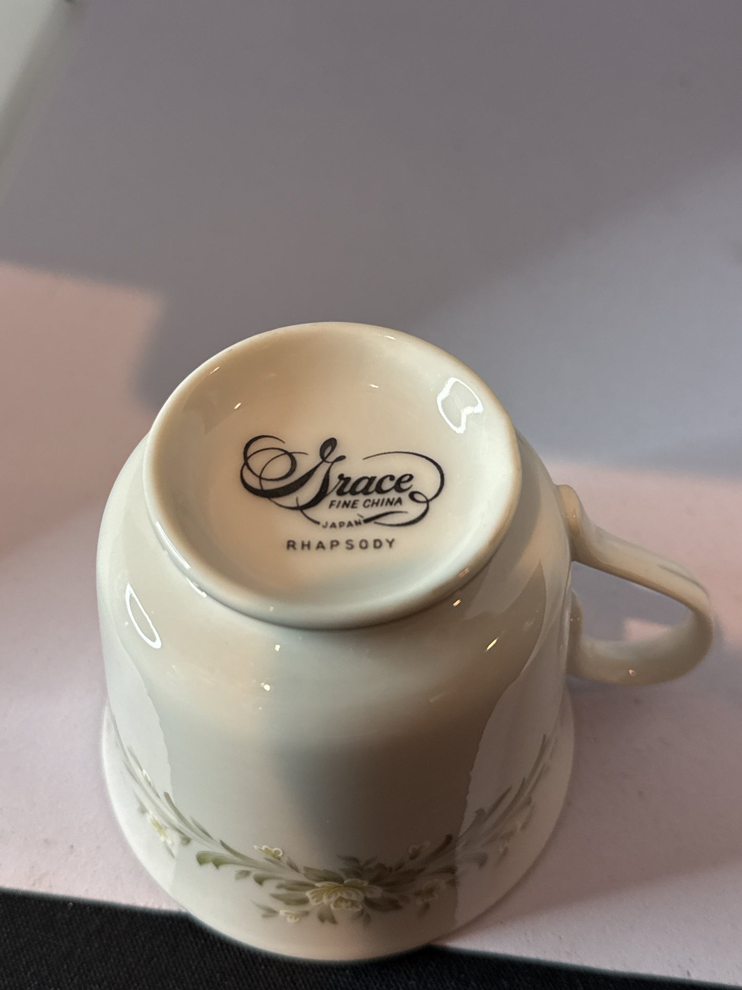 Grace "Rhapsody" China Tea Cup 3 1/8" Tall