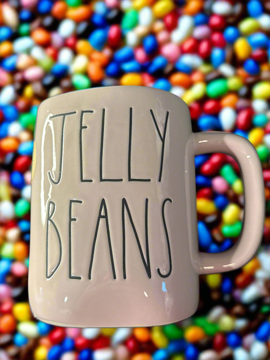 Rae Dunn Artisan Collection Pink Jelly Beans Coffee Cup Mug 4 7/8" Tall 20oz New