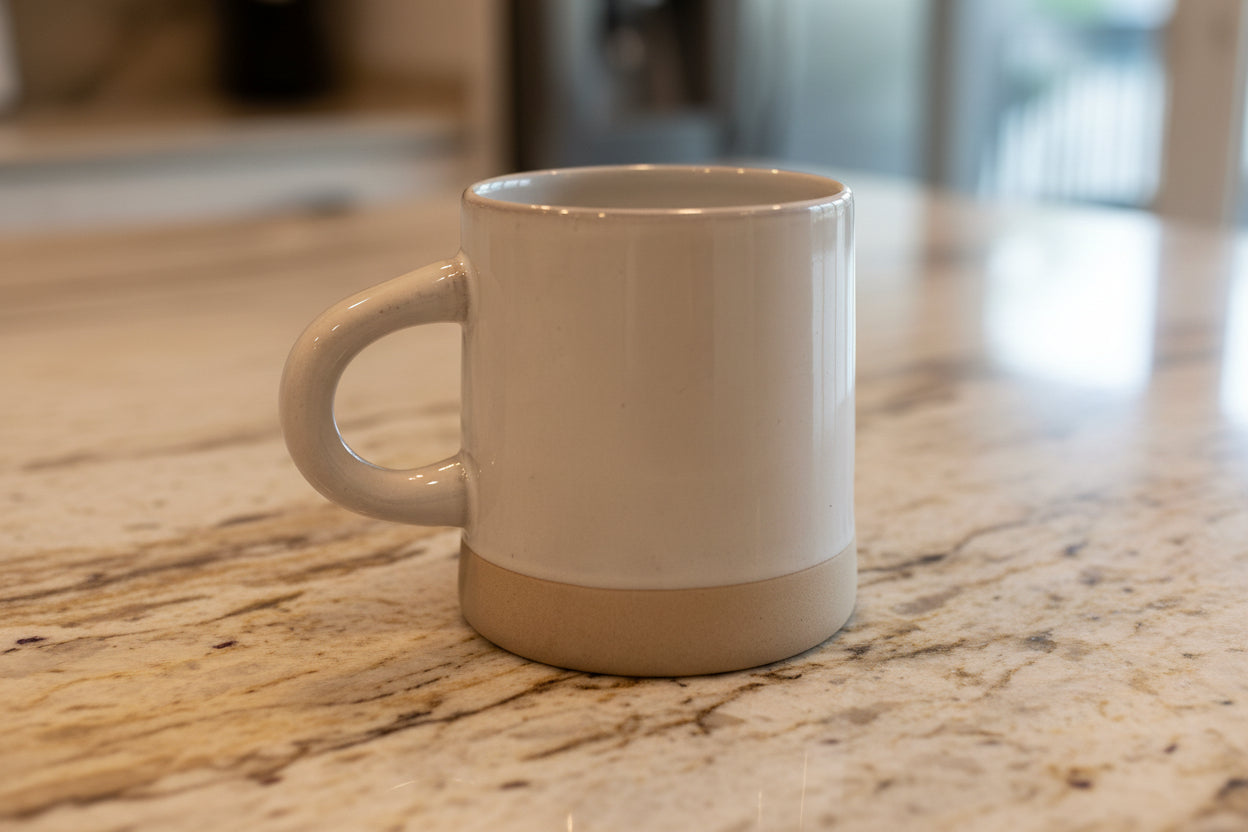 Hearth & Hand Magnolia Stoneware Get After It Coffee Cup Mug 4 1/8" Tall