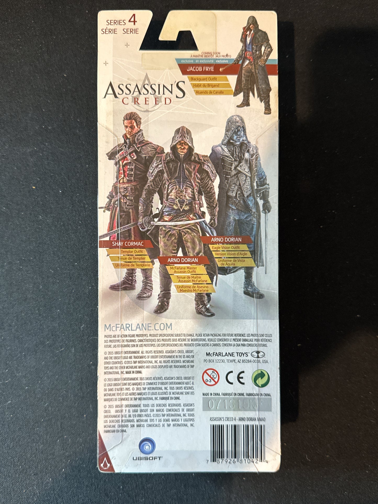 Arno Dorian Assassin's Creed 6" Action Figure McFarlane Master Assassin Outfit New in Box