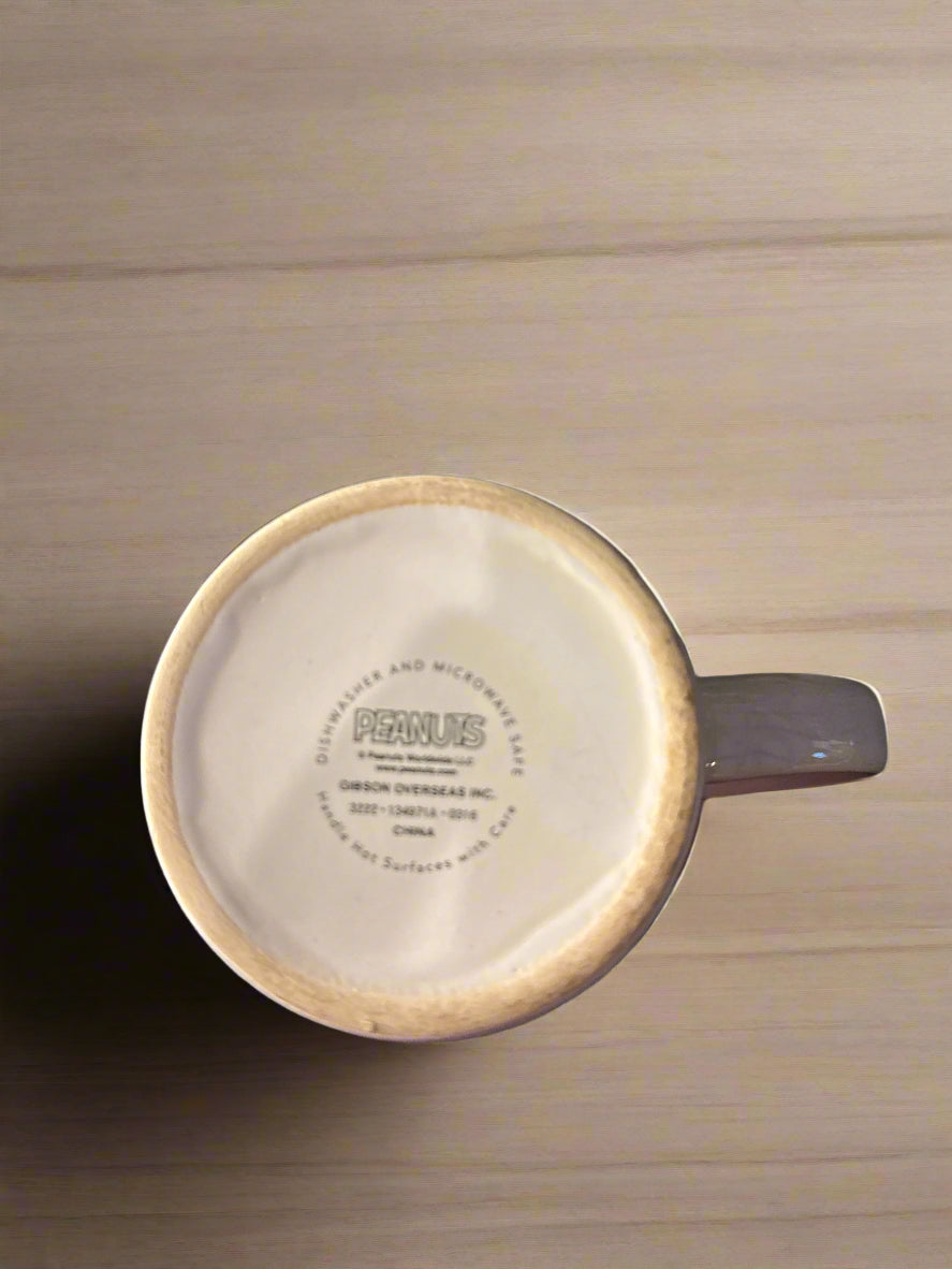 Peanuts Snoopy Coffee Mug Cup from Festive Sketch Collection 15oz Gibson 4.25" Tall