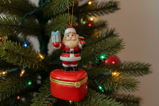 Rogers & Hollands Santa Clause Ring Holder Ornament 4.75" Tall