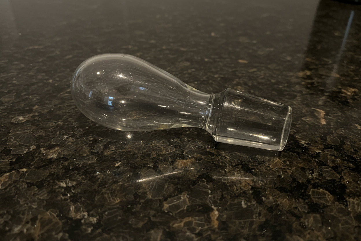 Rare Elegant Vintage Glass Stopper/Bottle Topper for Decanter 1" Diameter Replacement