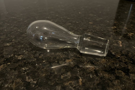 Rare Elegant Vintage Glass Stopper/Bottle Topper for Decanter 1" Diameter Replacement