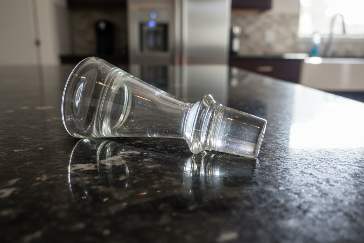 Rare Elegant Vintage Glass Stopper/Bottle Topper for Decanter .75" Diameter Replacement 3.5"