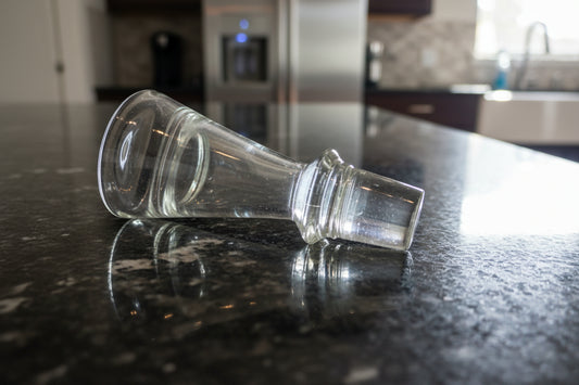 Rare Elegant Vintage Glass Stopper/Bottle Topper for Decanter .75" Diameter Replacement 3.5"