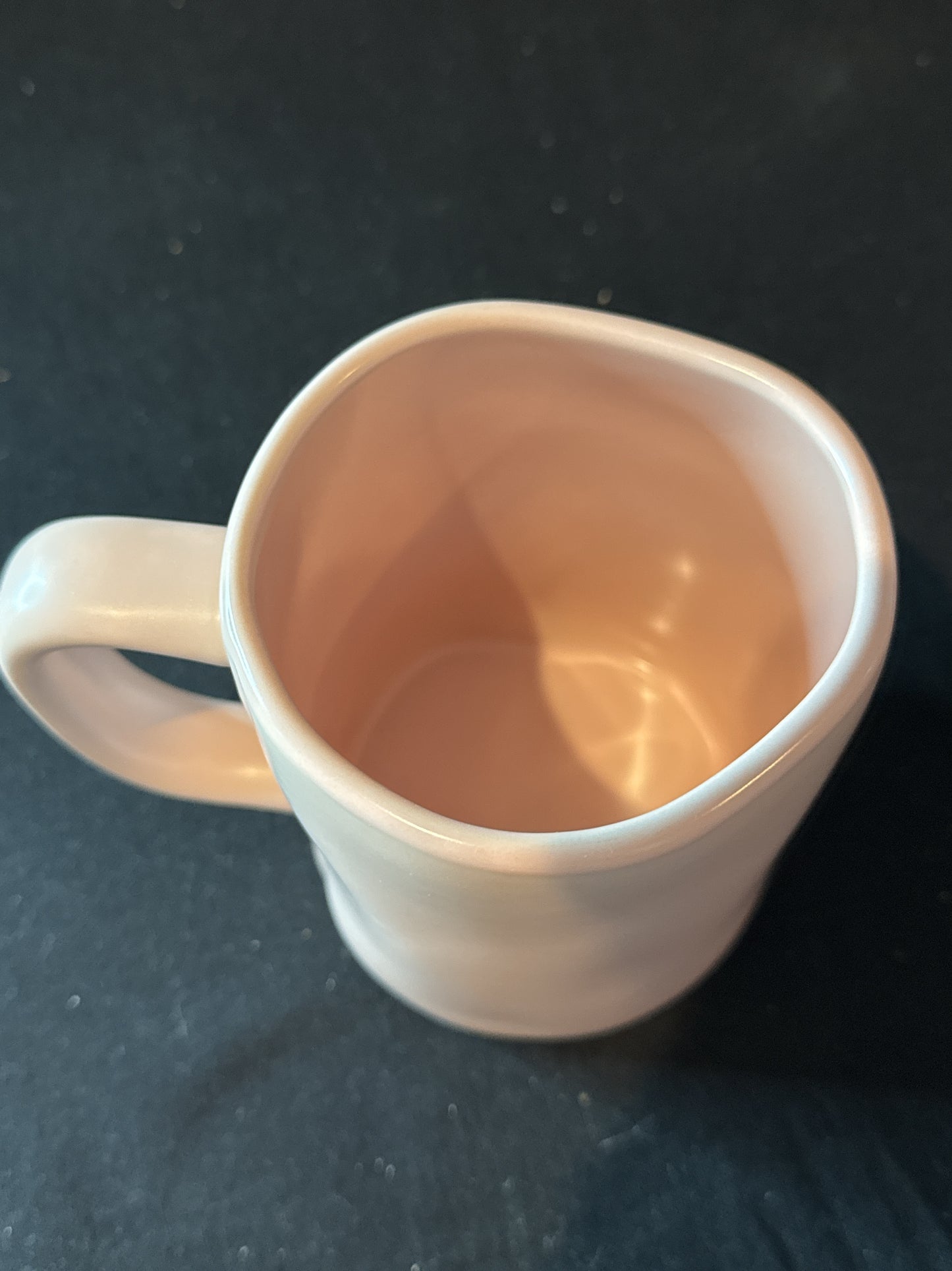 Rae Dunn Pink Cat Lover Coffee Cup Mug 4 7/8" Tall Artisan Collection Magenta
