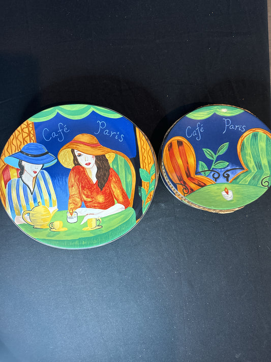 Sango/Furio Cafe Paris Set of 4 Dinner Plates and 4 Salad Plates
