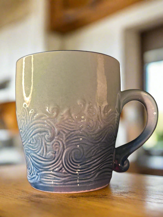 Ark Encounter Blue Interior Noah's Ark Ceramic Coffee Cup Mug 4.5" Tall New