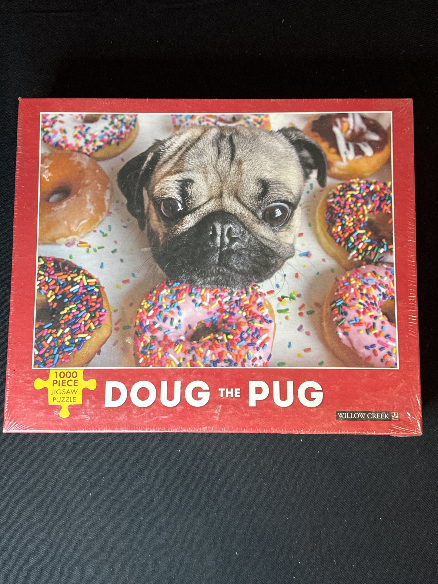Doug the Pug Jigsaw Puzzle 1000 Pieces New in Box and Sealed in Plastic 26.6" X 19.25"