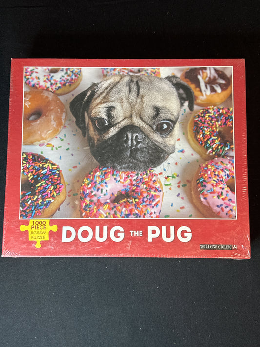 Doug the Pug Jigsaw Puzzle 1000 Pieces New in Box and Sealed in Plastic 26.6" X 19.25"