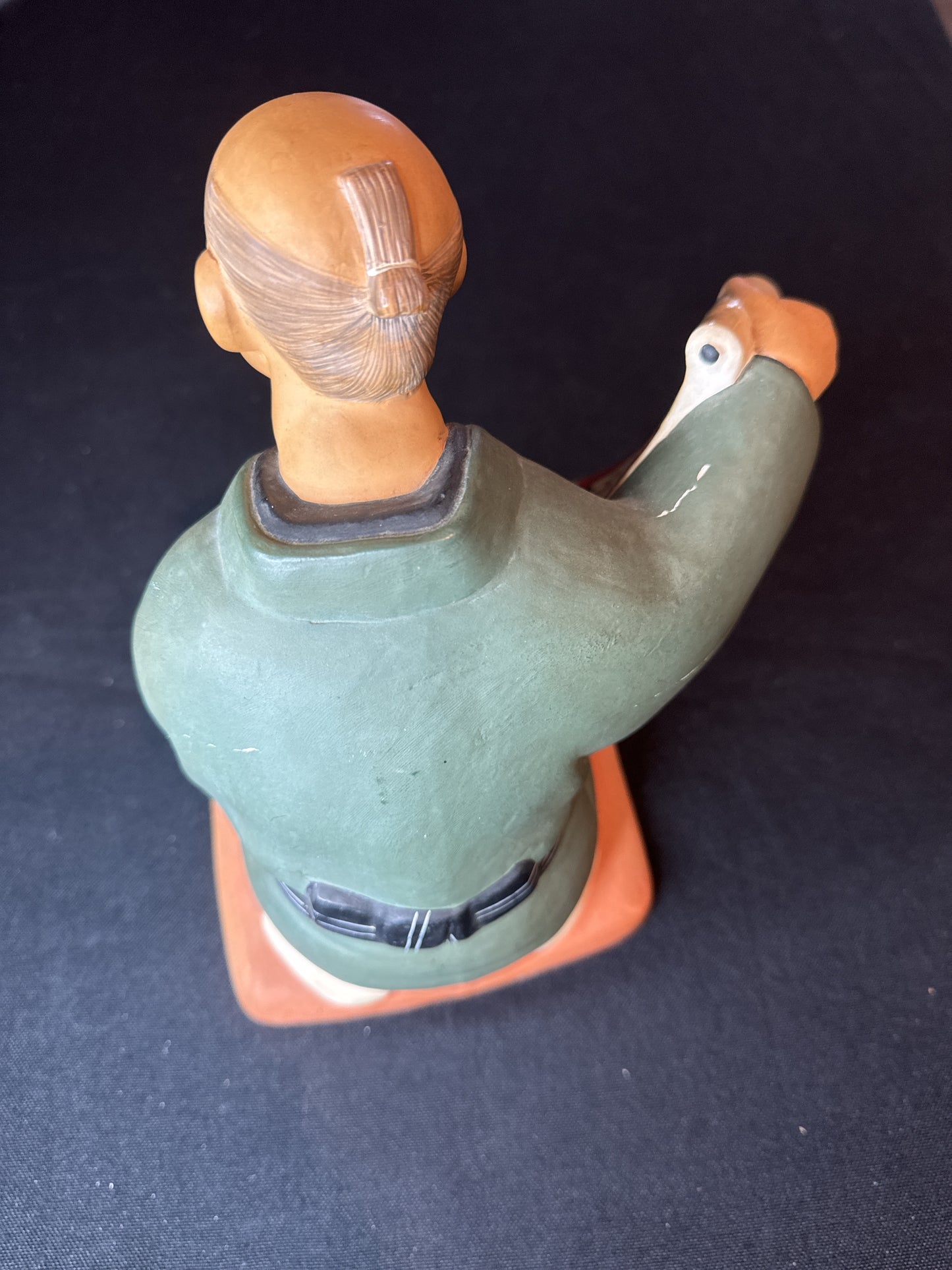 Hakata Uraski Ceramic Asian Figurine Made in Japan Hand Painted 8" Tall