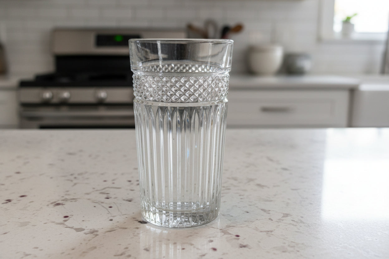 Libbey Radiant Glass 15oz Flat Tumbler 6 1/8" Tall Clear Glass