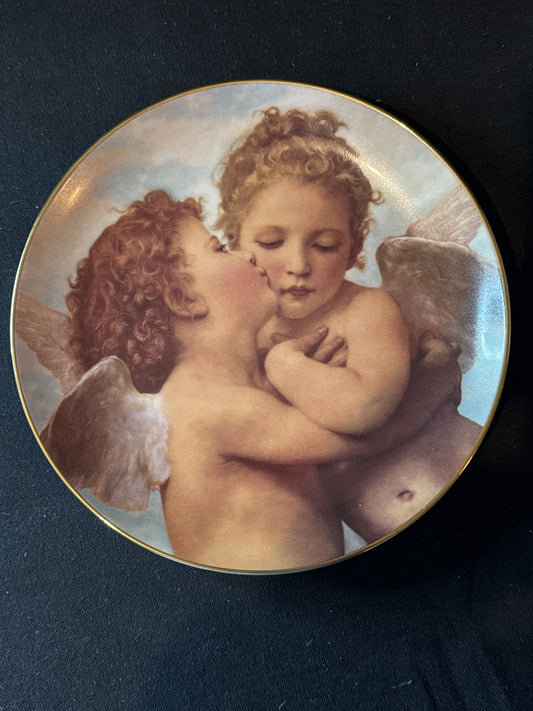 1994 Bradford Exchange Cherubs Of Innocence Collection "The First Kiss" Collector Plate 8"