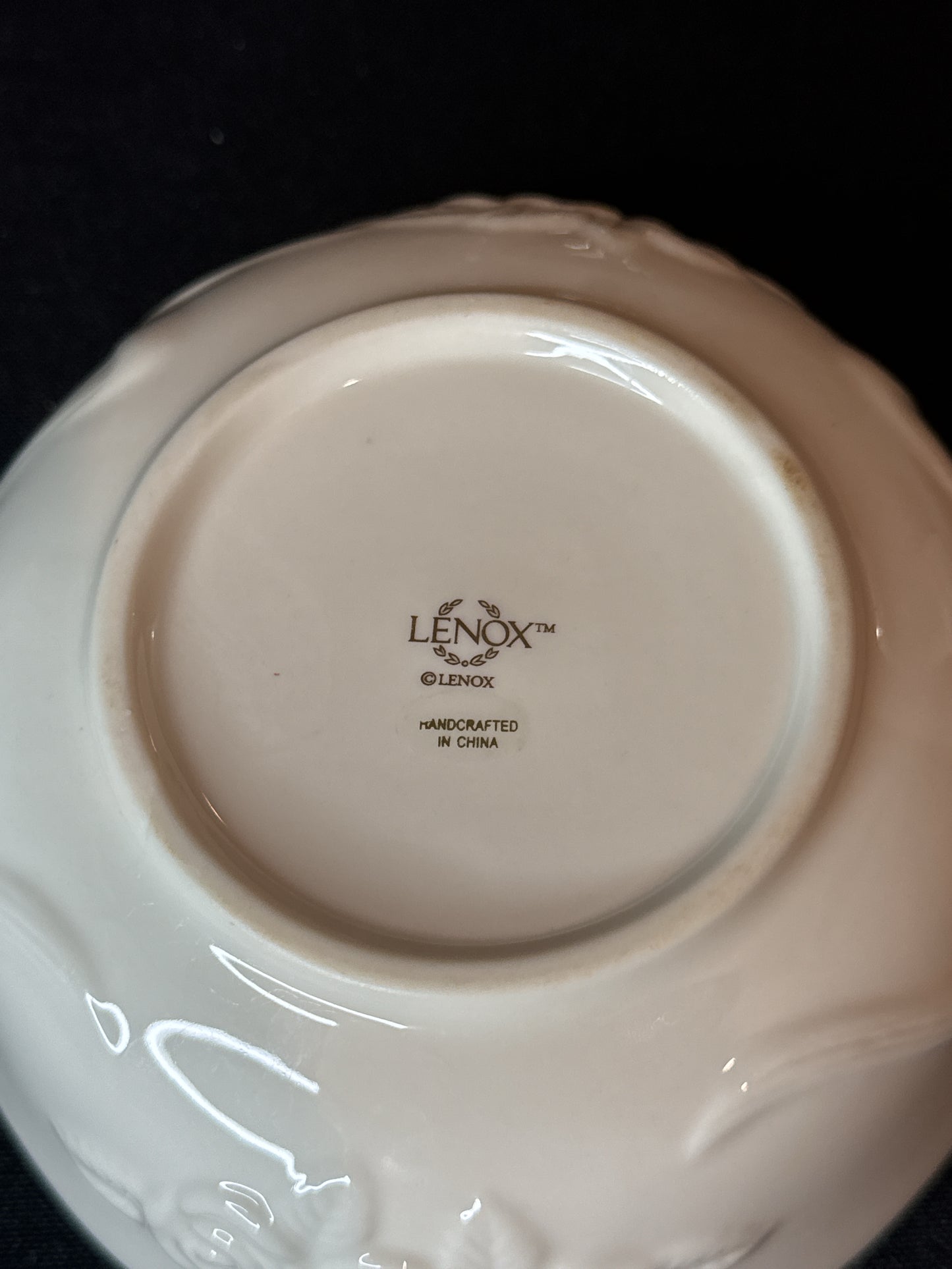 Vintage Lenox Rose Blossom Bowl 1998 5.5" 24K Gold Trim