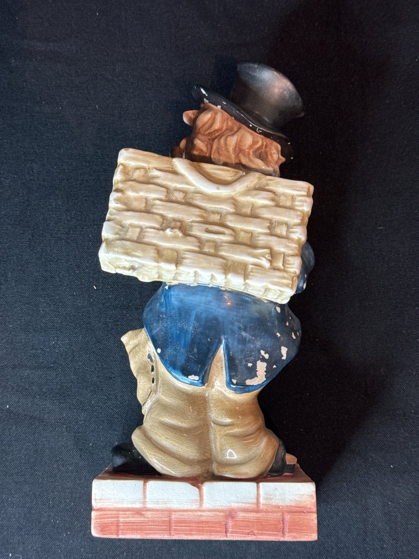 Hobo Ceramic Figurine by Shields Fifth Avenue Japan Openings for Trinkets 9.5" Tall