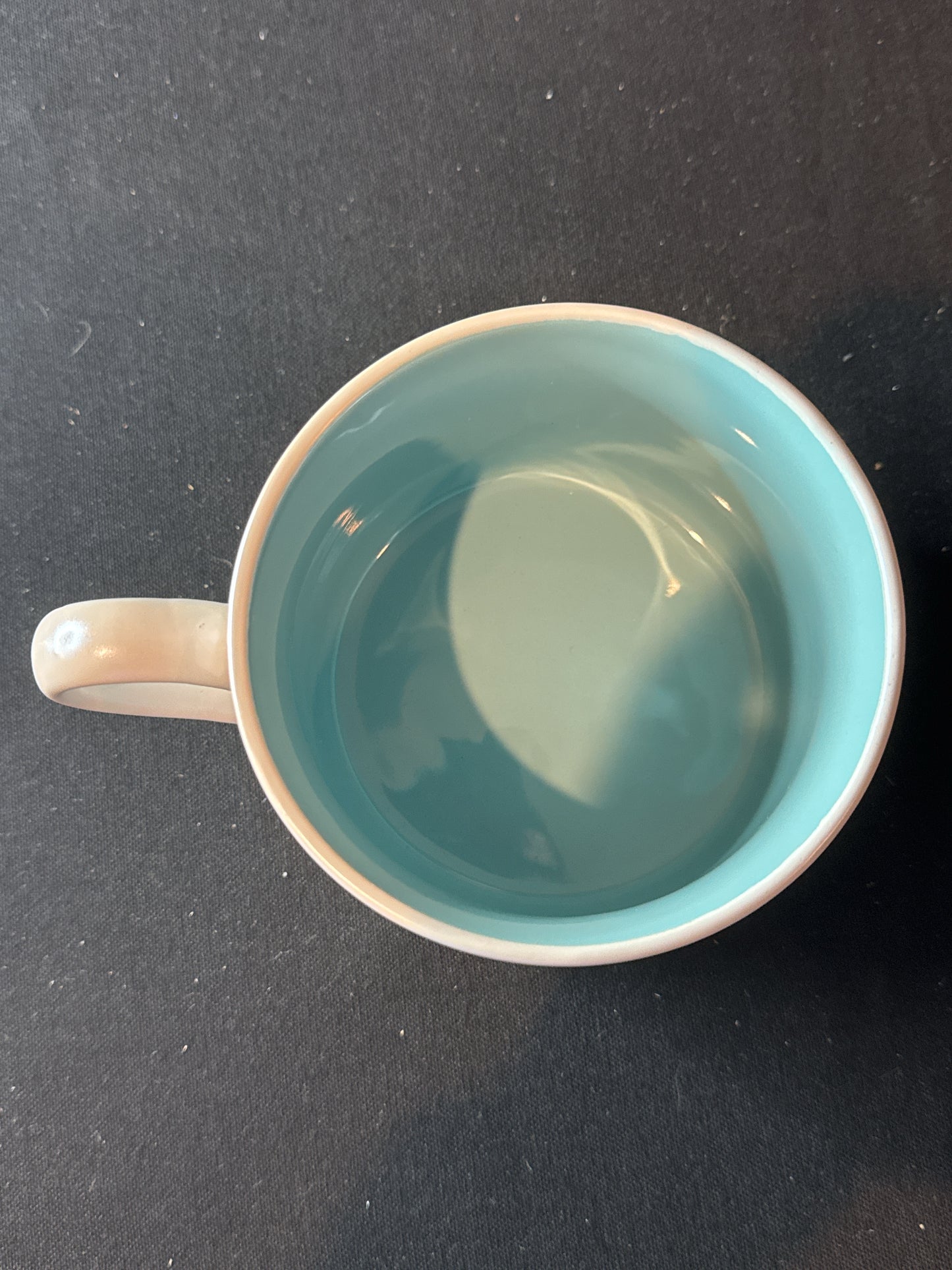 Fig & Fern Tiffany & Co. Light Blue Ice Cream Cone Large Coffee Mug Cup 3.5" T x 4 3/8" Wide