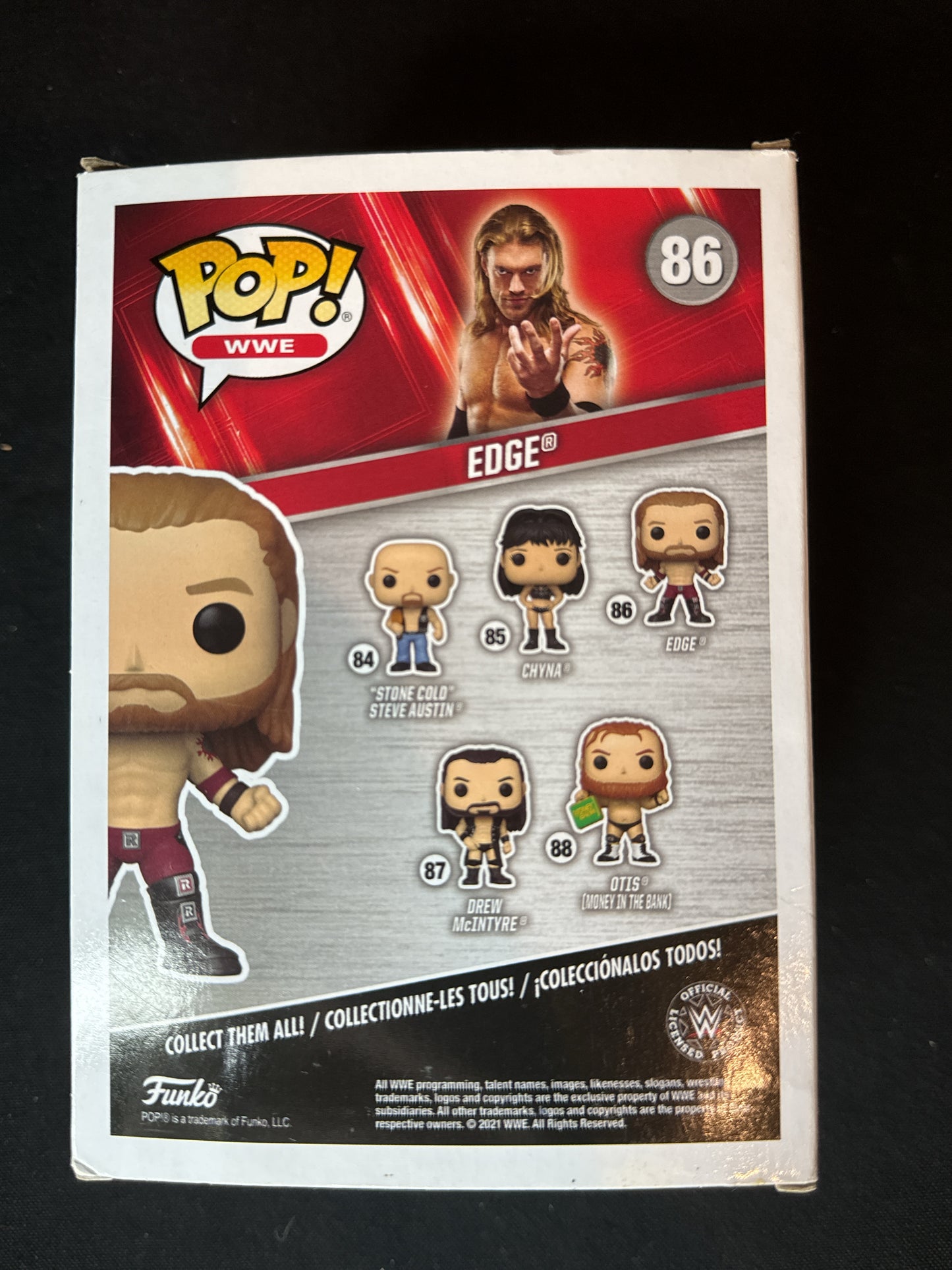 Funko Pop! WWE #86 Edge Vinyl Figure New in Box