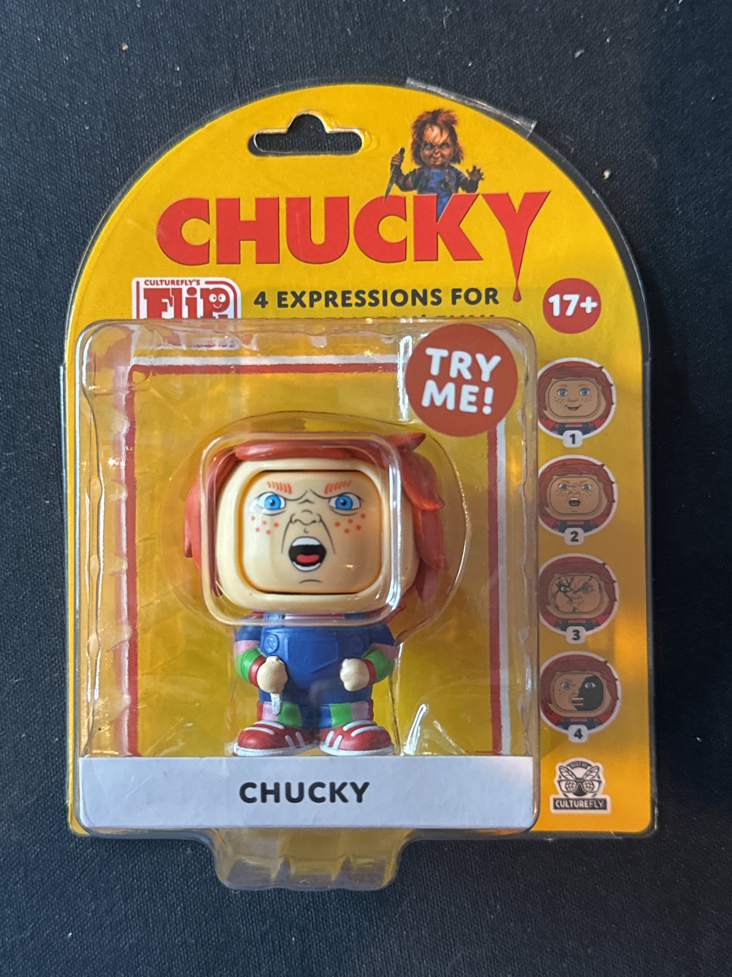 Chucky Culturefly's Flip 'ems 4 Different Expressions Action Figure New in Box