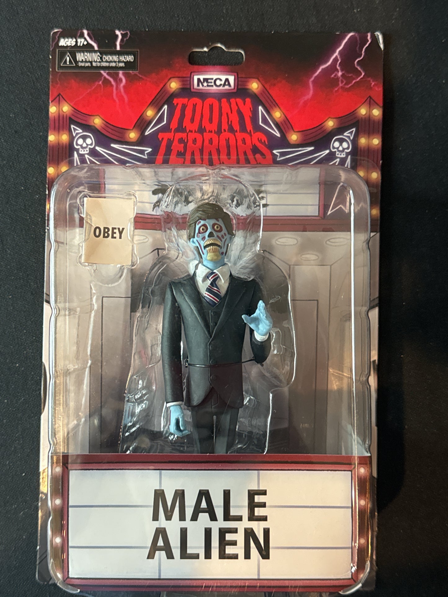 NECA Toony Terrors Male Alien 6" Action Figure OBEY New in Package