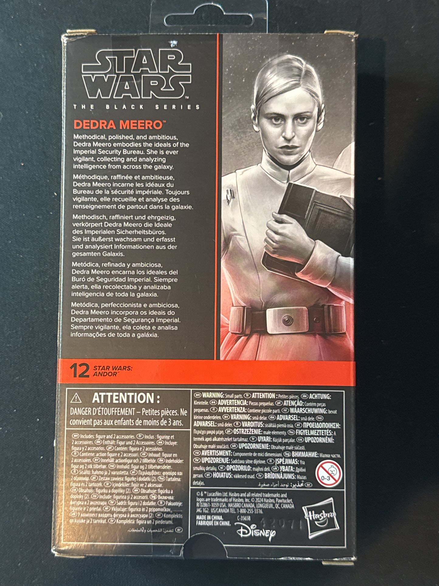 Star Wars Hasbro Black Series Andor #12 Dedra Meero Imperial Officer Mero 6" Action Figure NIB