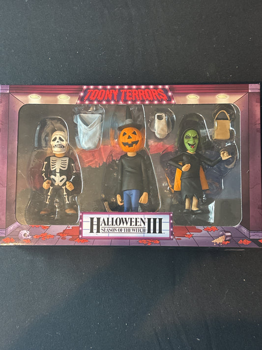 Halloween III Season of the Witch Trick or Treaters Toony Terrors 4" Action Figures New in Box