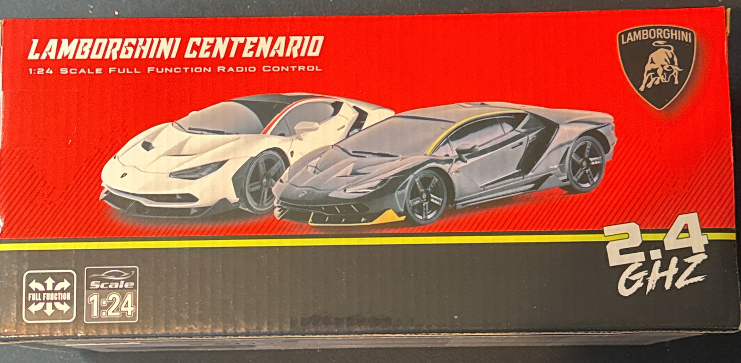 Lamborghini Centenario 1:24 Scale Full Function Radio Control 2.4GHZ New in Box