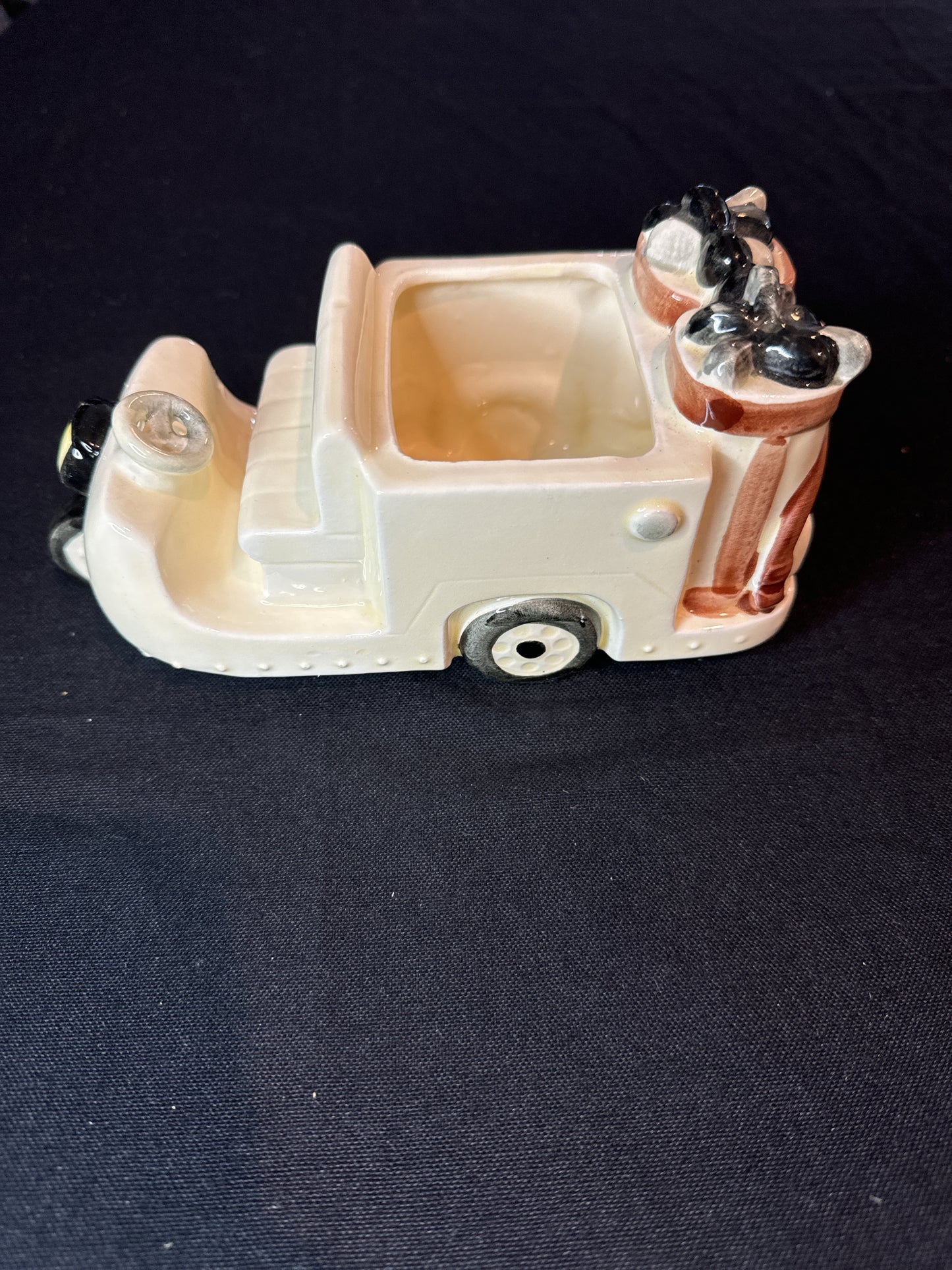 Vintage Retro Inarco Japan CN-133 Ceramic Porcelain Golf Cart Planter (A6)