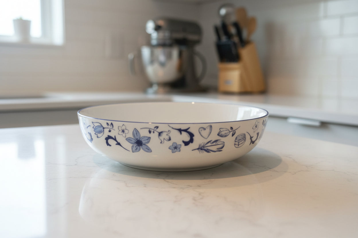 Zrike Winnie the Pooh Blue Dreams Dinner Bowl 8.5" Wide 2 1/8" Tall New