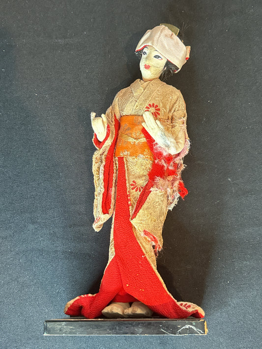 Gorgeous Vintage "Hanayome" Japanese Doll made by Nishi & Co. 11" Tall