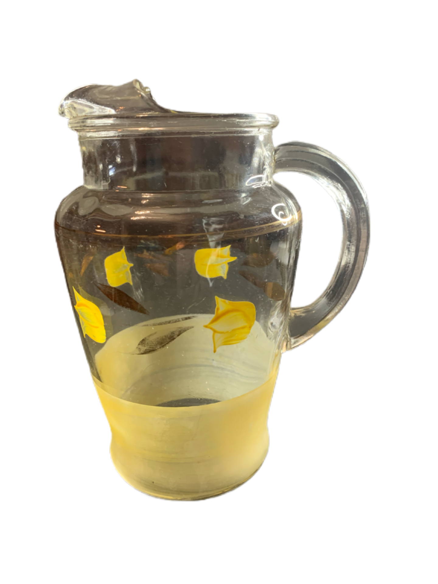 Sweet Summer Vintage Glass Pitcher. Full of Sunshine!