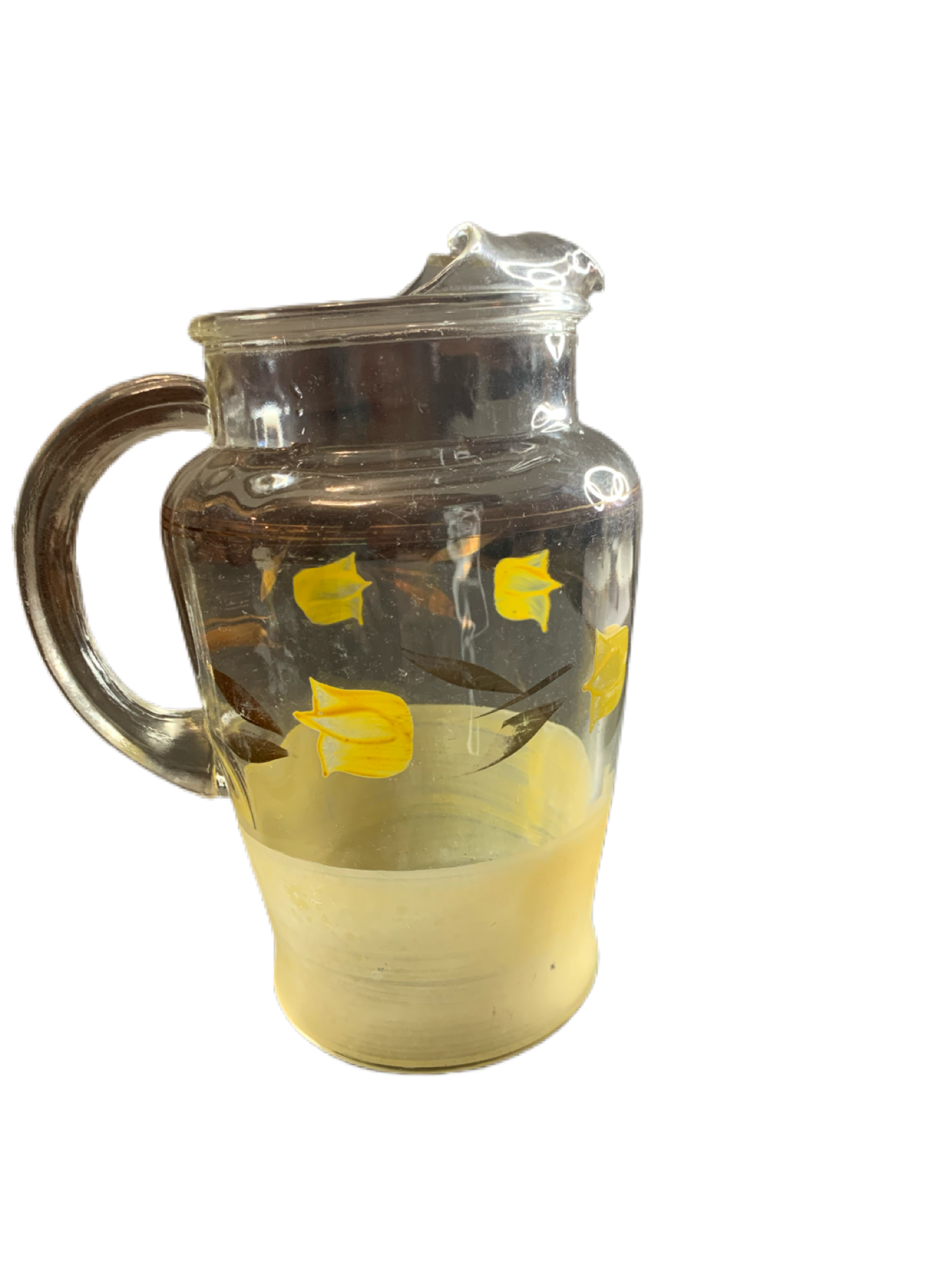 Sweet Summer Vintage Glass Pitcher. Full of Sunshine!