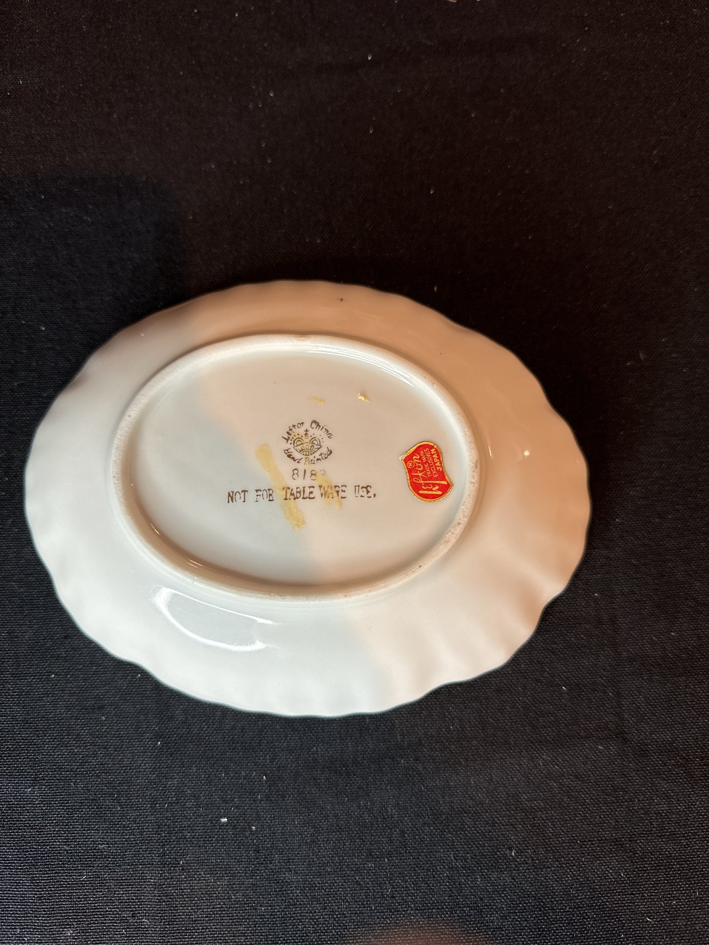 Vintage Lefton China Hand Painted Soap or Trinket Dish 8183