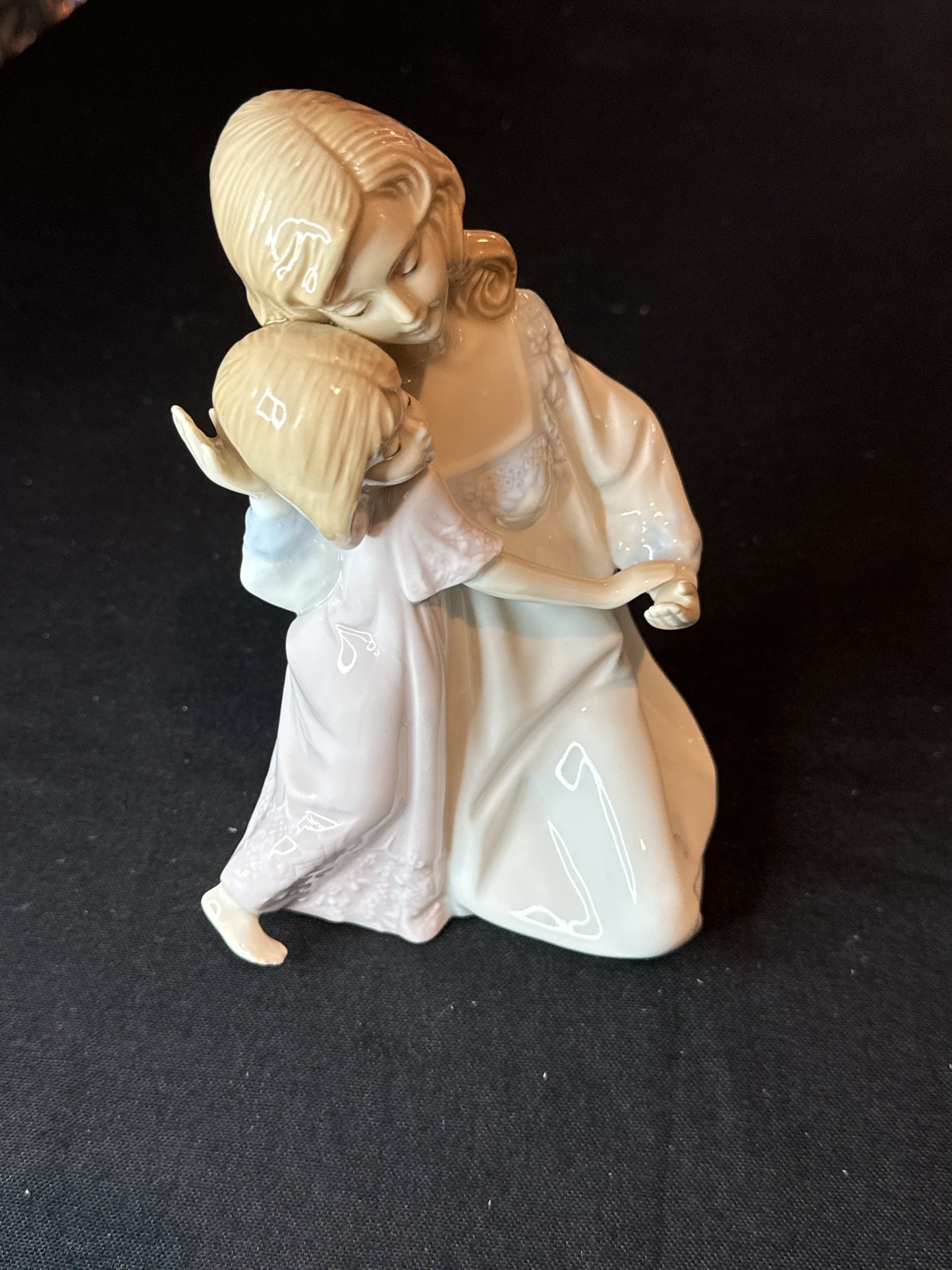 Vintage Paul Sebastian Mother & Daughter Porcelain Figurine 1990 7.5" Tall