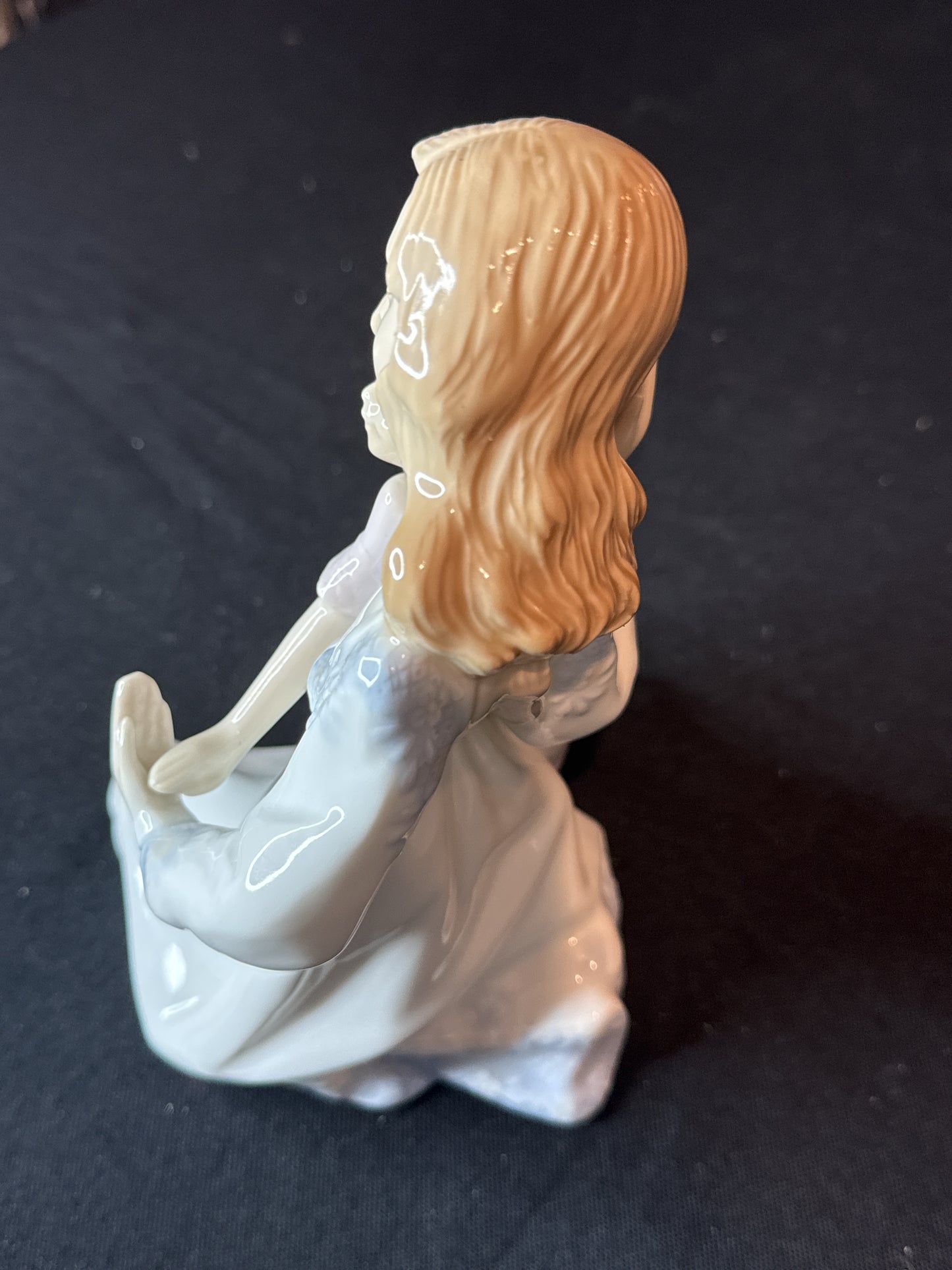 Vintage Paul Sebastian Mother & Daughter Porcelain Figurine 1990 7.5" Tall