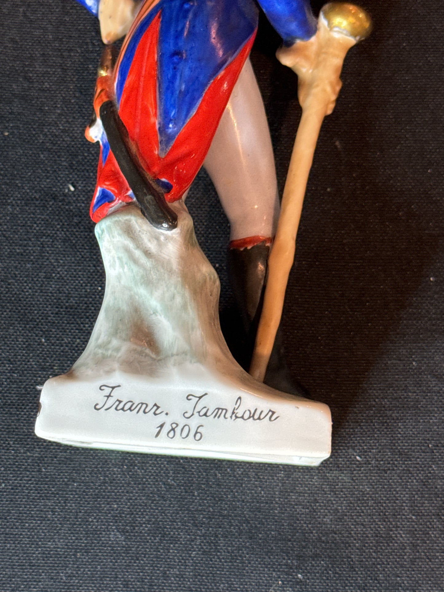 Sitzendorf Napoleonic Soldier 1806 Franz Tambour 7.25" Tall